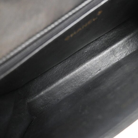 CHANEL CC Matelasse 23 Fll Flap Chain Shoulder Bag Leather Black GHW - Picture 12 of 16